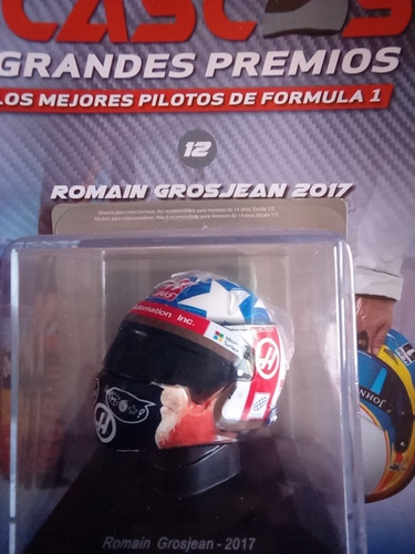 Grosjean Casco Escala Formula Uno