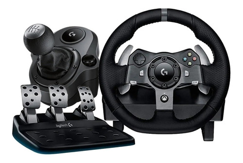 Volante Logitech G29,pedalera Y Palanca De Cambios Ps4/5/pc Color Negro