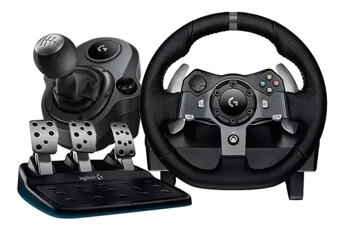 Palanca Y Volante Logitech G920 Con Pedales Driving Force Pc Color Negro