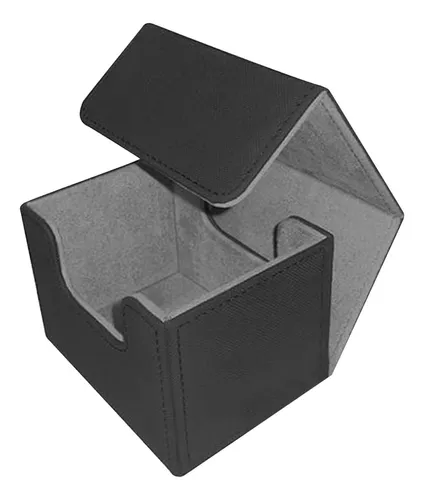 Comprar Caja de almacenamiento de tarjetas, caja de baraja de cartas de  cuero Pu doble, juego de mesa, póker