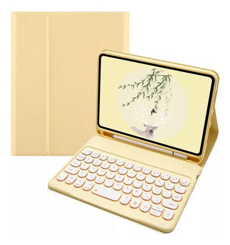 Funda With Bluetooth Retrolighting Keyboard For iPad Mini 6