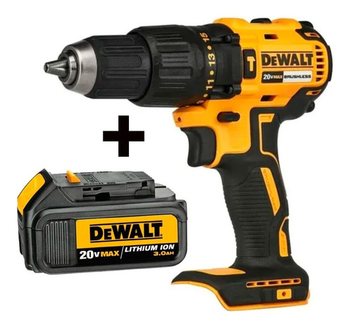 Furadeira Parafusadeira Imp 20v Dcd7781b Dewalt + Bateria 3a