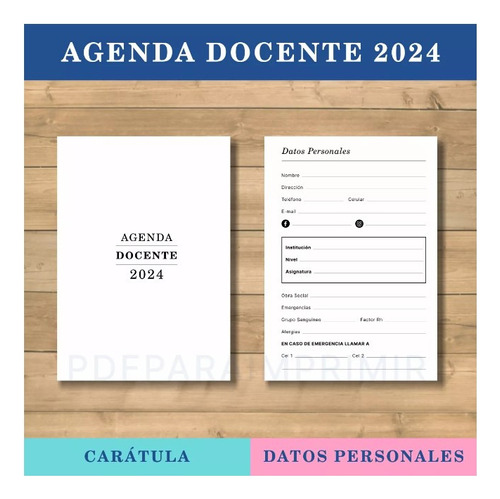 Agenda Docente Color .pdf - Imprimible