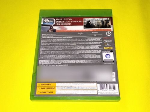 Assassins Creed Unity Xbox One Compatible Con Xbox Series X (Usado)