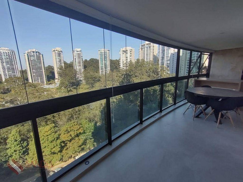 Imagem 5 de 30 de Apartamento Com 3 Dormitórios Para Alugar, 193 M² Por R$ 15.000/mês - Panamby - São Paulo/sp(ed) - Ap1199