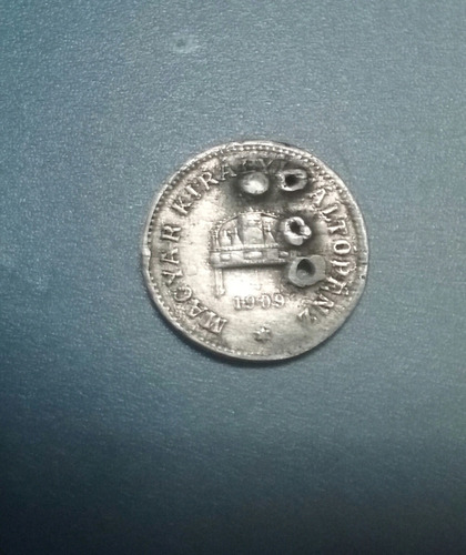 Moneda Hungria 10 Filler Año 1909