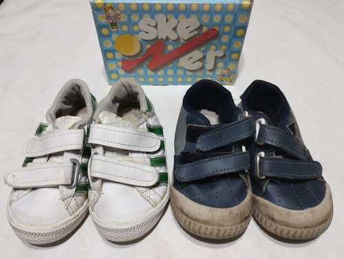 Zapatillas Skewer + Upalv Velcro T 22 (2 Pares) - Usadas