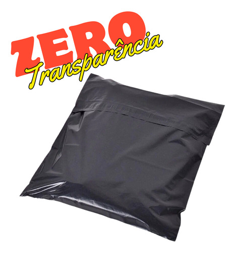 Kit Envelope Com Lacre Mil 32x40 Eco Reforçado Full Top Preto
