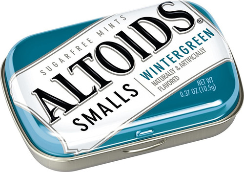 Altoids Smalls AzĂșcar Wintergreen Mentas, 0.37 Onzas Latas (