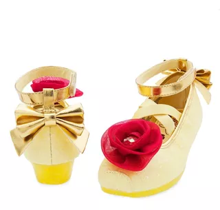 Zapatos Disfraz Princesa Bella Disney Store Talles 23 Al 28