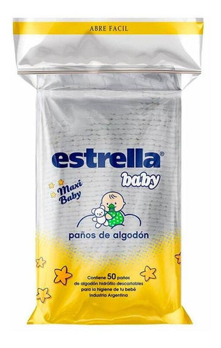 Paño  Maxi Baby 50 Un Estrella Algodones