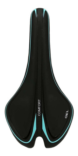 Imagem 3 de 3 de Banco Selim Confort Gel Elleven Confortável Bike Mtb Azul