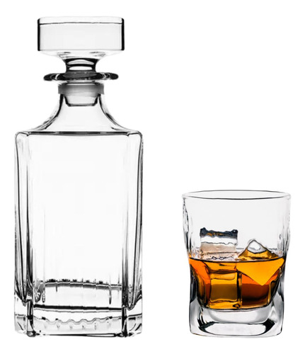 Garrafa Licoleira De Vidro 950 Ml Luxo Whisky Bar