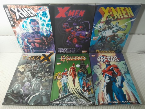 Lote Hq X-men Massacre Inferno Genese Excalibur Panini Rjhm (Usado)