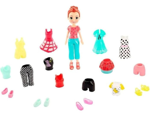 Polly Pocket Muñeca Colección De Modas Dulce De Fruta Lila