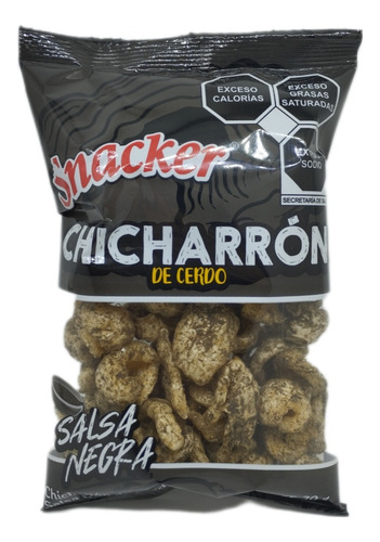 Chicharron De Cerdo 30g Snacker Botana Salsa Negra