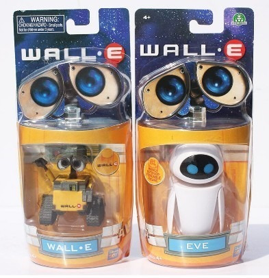 Figuras Wall E Y Eve 6 Y 10 Cm Blister Cerrado Disney Pixar