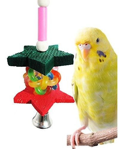 Bonka Bird Toys 1322 Wibbly Star Bird Toy Jaula Para Loros