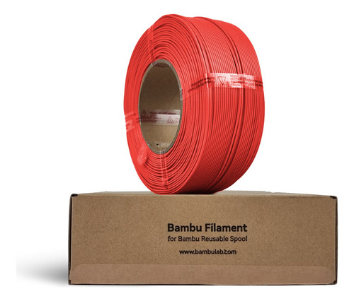 Filamento Refil 3d Bambu Lab Pla Matte 1kg 1,75mm Vermelho Cor Vermelho Scarlet