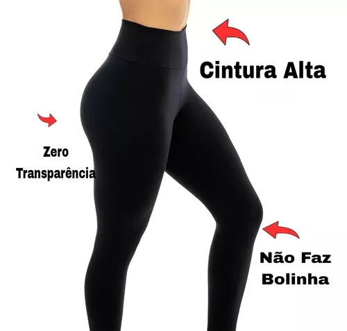 LEGGING ACADEMIA ZERO TRANSPARÊNCIA JADE - Preto