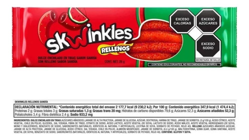 Skwinkles Dulce Enchilado Skwinkles Rellenos 24 Piezas