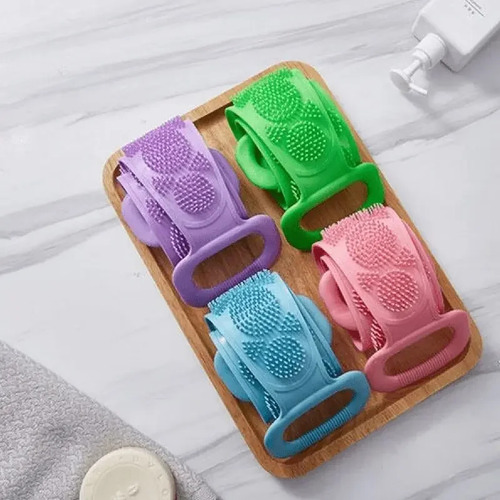 Cepillo Exfoliante De Silicona Suave Para Masaje En Ducha