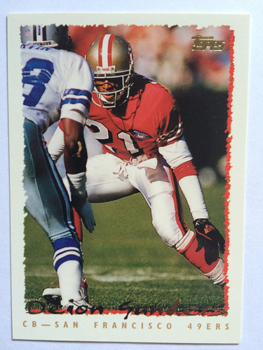 1995 Topps Football 353 Deion Sanders (cerca De