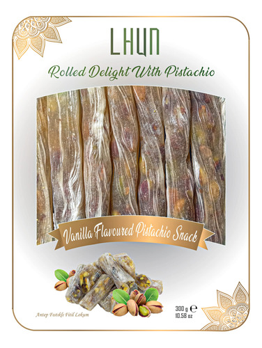 Lhun Delicia Turca Enrollada Con Pistacho | Snacks Exoticos