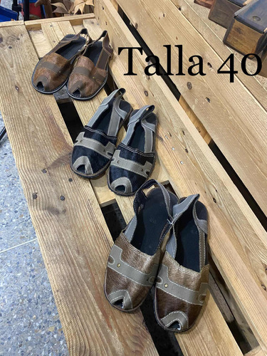 Alpargata Criolla Larense De Puro Cuero Unisex