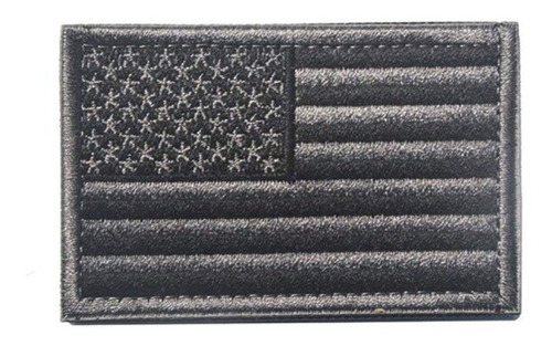Bandera Velcro Estados Unidos Negro Gris