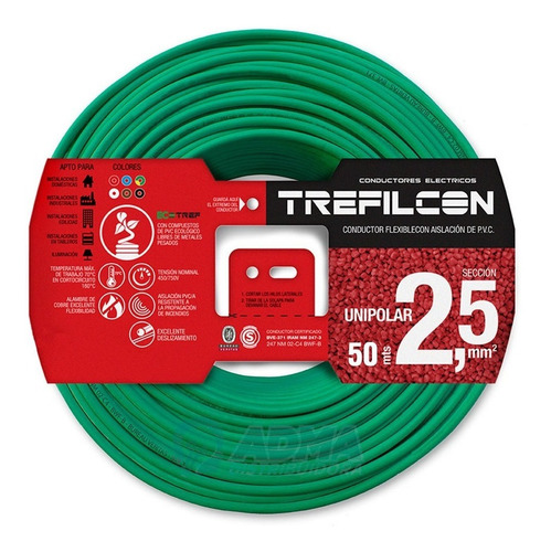 Cable Unipolar 2.5mm Normalizado Trefilcon X 50m *c*