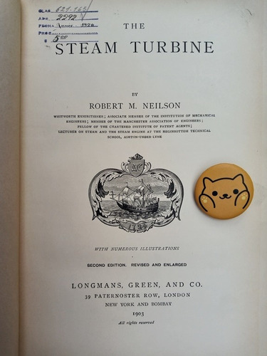 Libro The Steam Turbine Robert Morrison Neilson 115d1