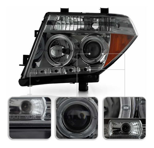Par Faros Led / Halo Nissan Frontier 2005 2006 2007 2008 Smk