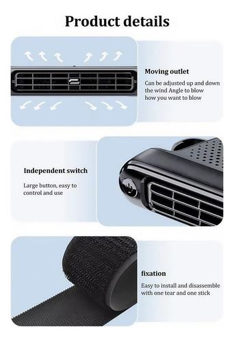 Ventilador Portátil Usb Para Coche