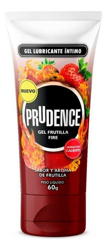 Lubricante Prudence Gel Frutilla Fire