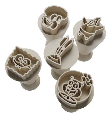 Kit Carimbo Bob Esponja Para Doces E Brigadeiros 5 Peças
