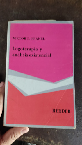 Logoterapia Y Analisis Existencial (Usado)