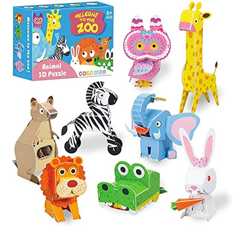 Animal Craft Kit Paper Craft Arts And Crafts 3d Puzzles For 