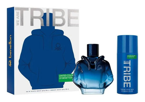 Set Perfume Benetton We Are Tribe Edt Para Hombre 90 Ml