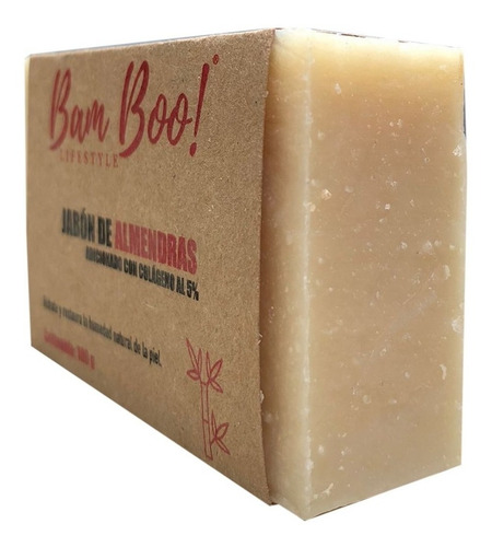 Imagen 2 de 3 de Jabón Almendras Con Colágeno 100 Gr Bam Boo! Lifestyle