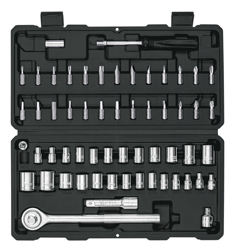 Juego Herramienta Matraca Puntas Dados 1/4 Y 3/8 60pz Pretul