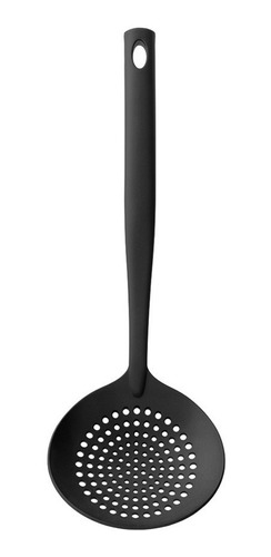 Cucharón Ranurado De Nylon. 30 Cm. Negro Marca Brabantia