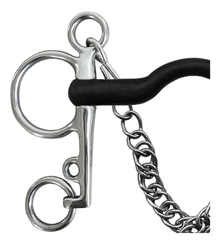 Mordaça De Cavalo De Metal, Boca Com Guarnições De Prata,