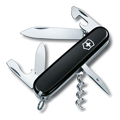 Navaja De Bolsillo Victorinox Swiss Army Spartan, Color Negr