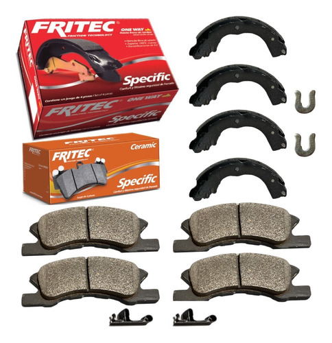 Kit Balatas Delanteras Y Traseras Attitude 2017 Fritec 