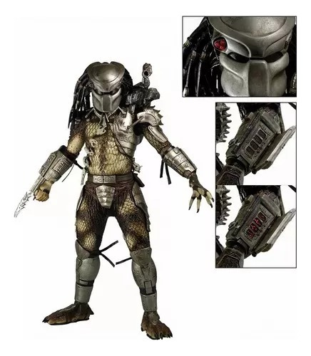 Neca 1/4 De Escala Jungle Hunter Predator Con Luces Led