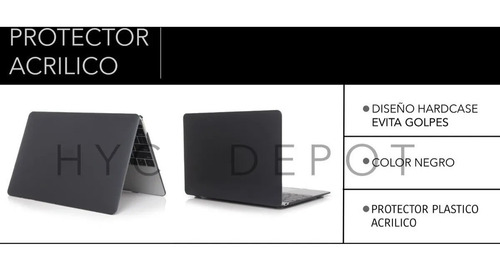 Protector Acrilico Macbook Air 13 (sin Touch Id) Clear/mate