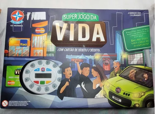 Jogo Super Jogo da Vida Estrela com Máquinda de Cartão