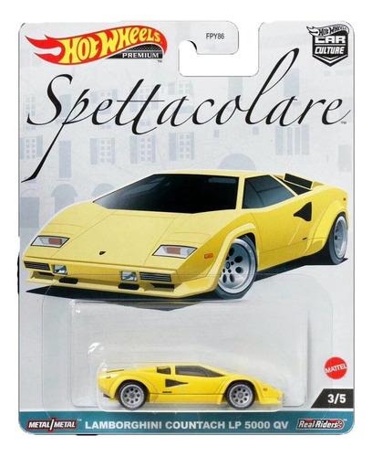 Lamborghini Countach Lp Spettacolare 3/5 Hot Wheels Premium