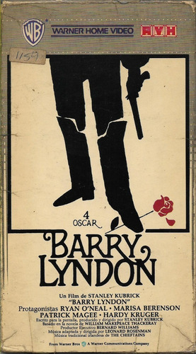 Barry Lyndon Vhs Stanley Kubrick Ryan O'neal